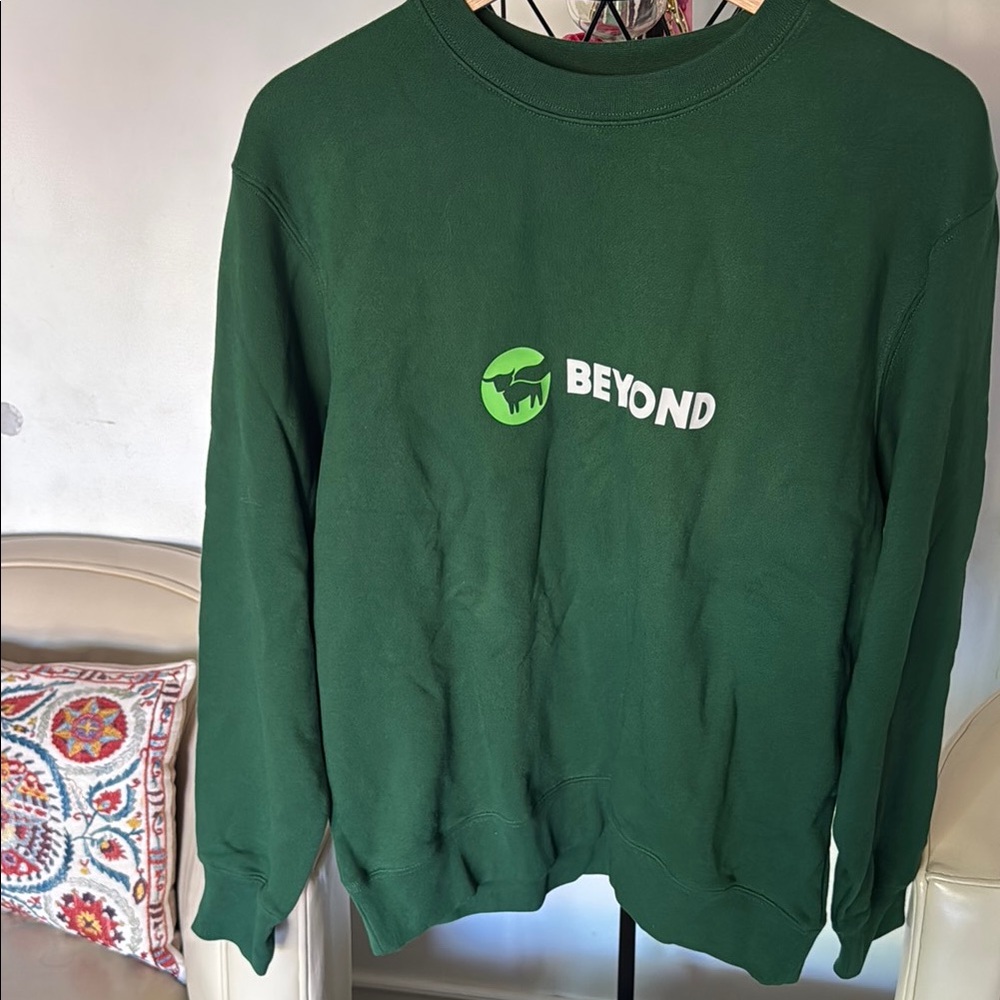 Beyond Yoga Green Crewneck Sweater